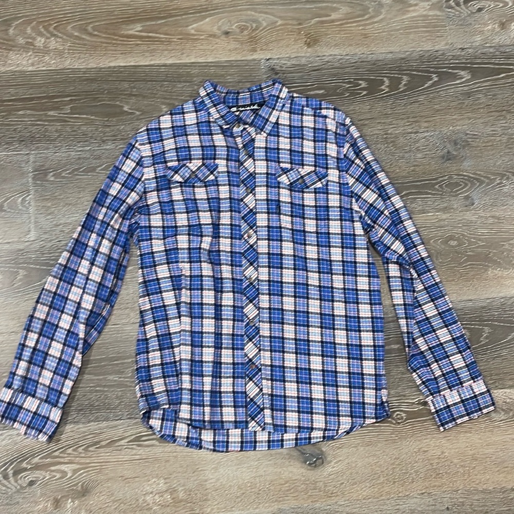 Travis Mathew Plaid Button Down (XL)